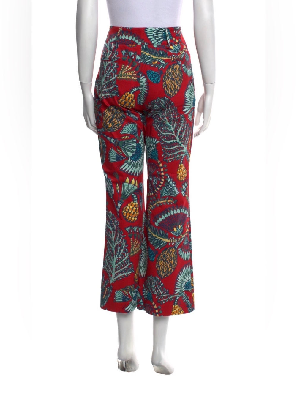 LA DoubleJ Red Botanical Wide-Leg Pants - Picture 4 of 4
